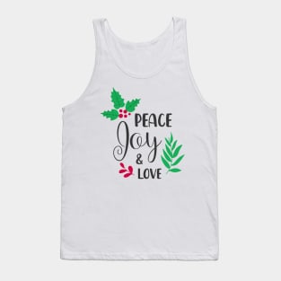 Christmas badges with lovely hand drawn elements and quotes Tank Top